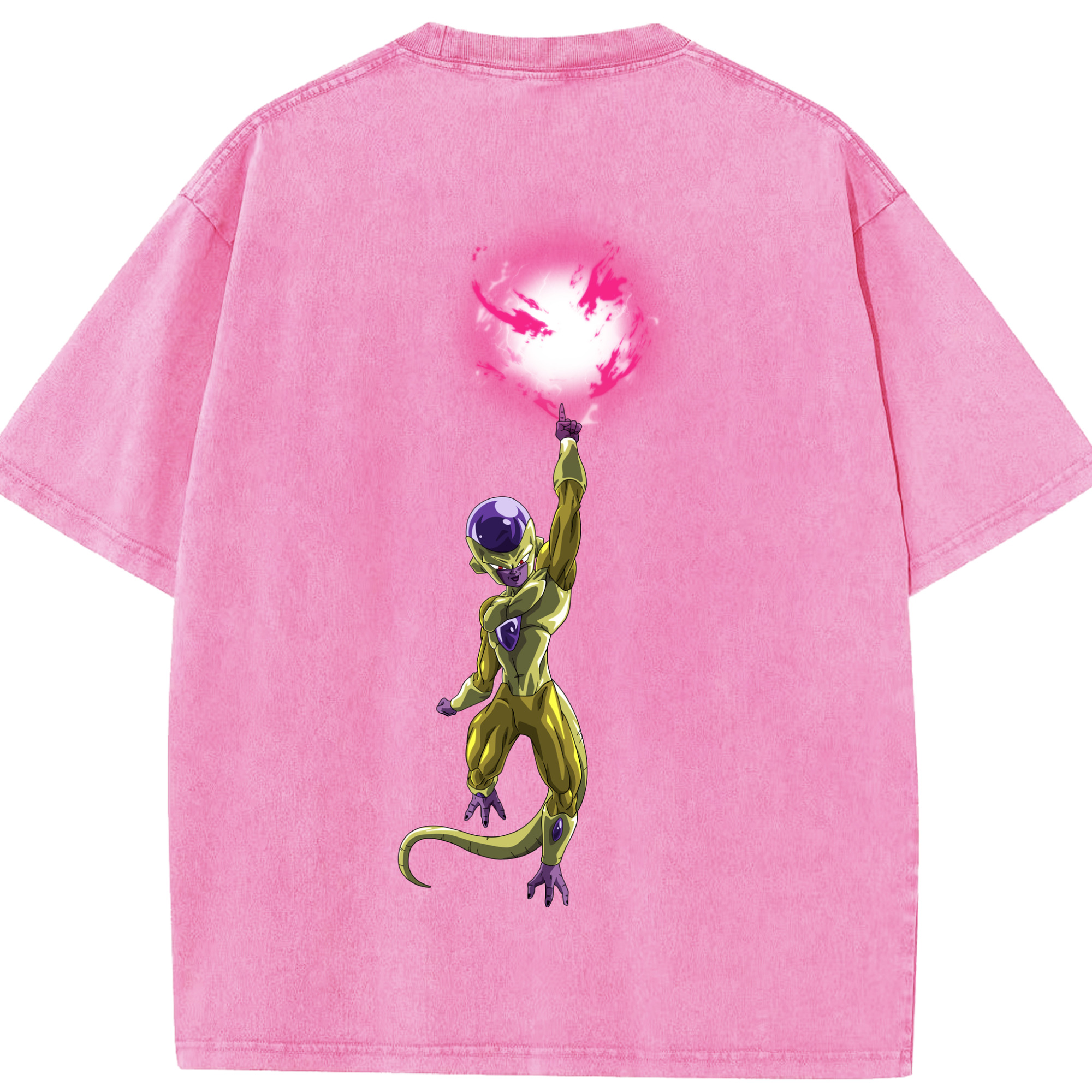 （画像用） ドラゴンボール フリーザ DRAGON BALL Frieza 綿100% ヴィンテージ風 半袖Tシャツ（背面プリント）